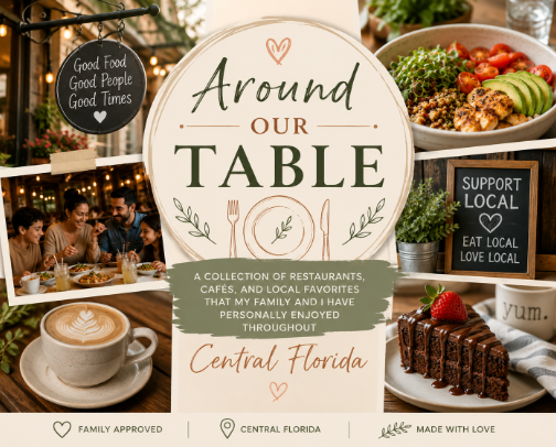 Around Our Table cover photo collage