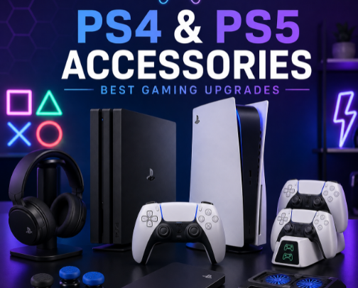 🎮 PS4 & PS5 Accessories | Best Gaming Upgrades cover photo collage