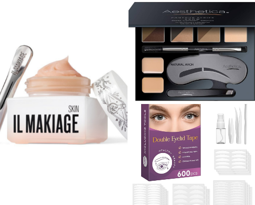 My makeup must haves and tips for 45+ skin cover photo collage