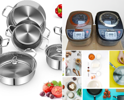 COOK LIKE A PRO : MUST HAVE KITCHEN UTENSILS AND GADGETS cover photo collage