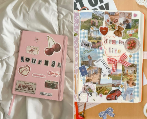 Romanticizing my thoughts cover photo collage