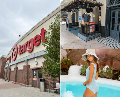 Swimwear for vaca time cover photo collage