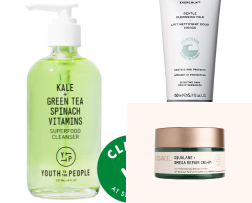 Recommended skincare: better skin, better planet cover photo collage