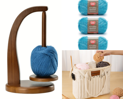 My Crocheting Tools and Projects cover photo collage