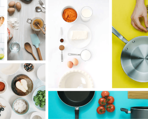 Kitchen gadgets and essentials cover photo collage