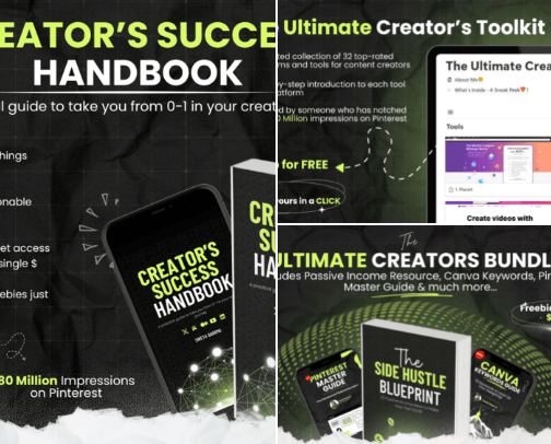 Tested Content Creation Tools & Resources🧠 cover photo collage