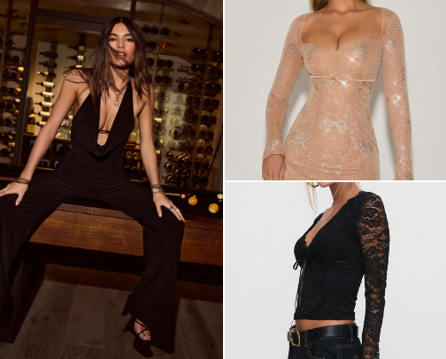 Night out fits🥂🍾🖤 cover photo collage