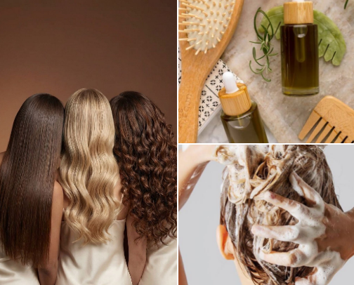 🤎The Healthy Hair & Scalp Growth Routine🤎 cover photo collage