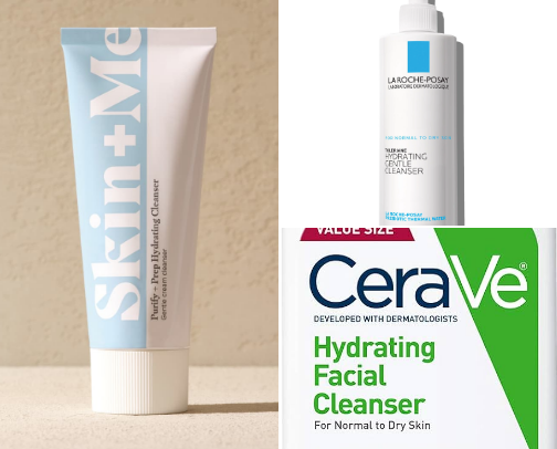 skincare for dry skin like mine! cover photo collage