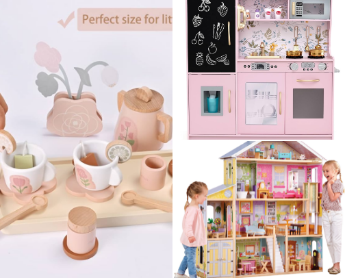Girl mom approved gift ideas 💗🎀 cover photo collage