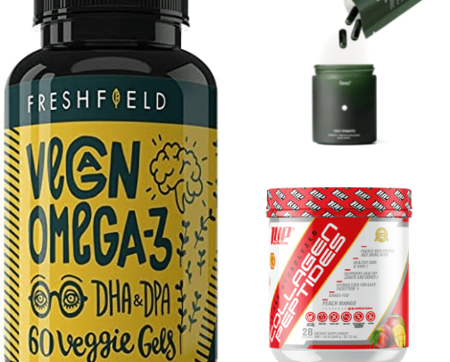 Vitamins/Supplements cover photo collage