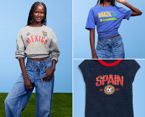 Sporty-Chic Merch for the FIFA World Cup cover photo collage