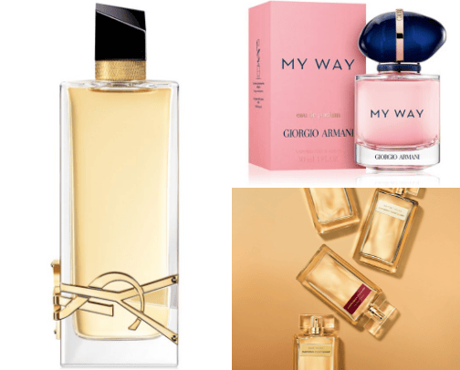 My perfume favorites cover photo collage