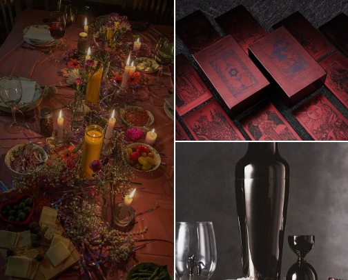 Host the Chic-est Halloween Party 🖤 cover photo collage