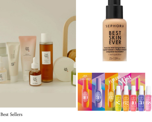 Cosmetics & Makeup cover photo collage
