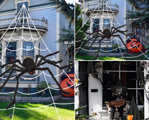 Fascinating Halloween decorations cover photo collage