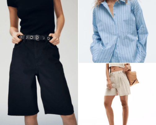 short pants cover photo collage
