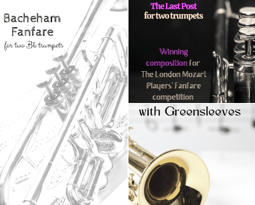 Trumpet Fanfares to play cover photo collage