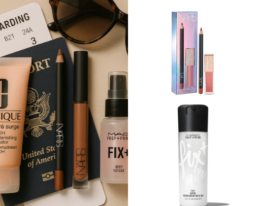 Travel Beauty Must-Haves ✈️💄 cover photo collage