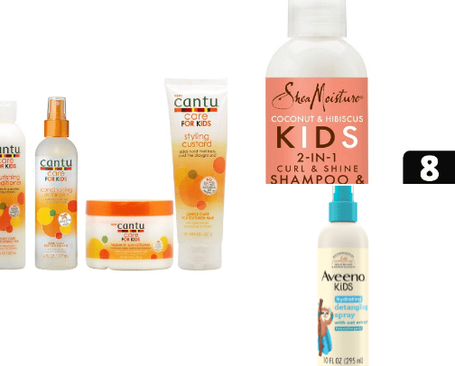 Kids hair products cover photo collage