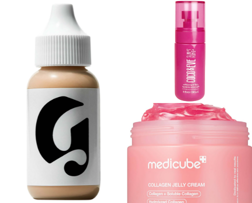 Glowy skin faves cover photo collage