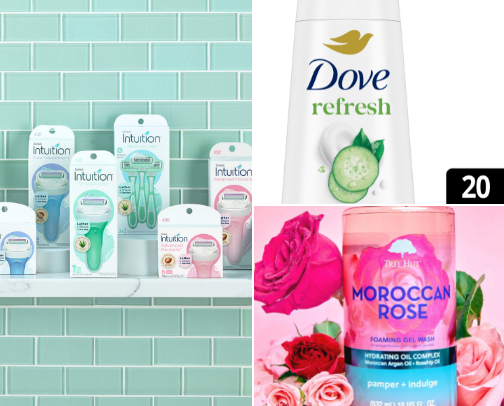 Shower essentials 🧖‍♀️ cover photo collage