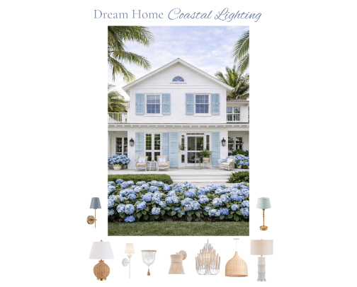 Dream Home | Coastal Lighting cover photo collage