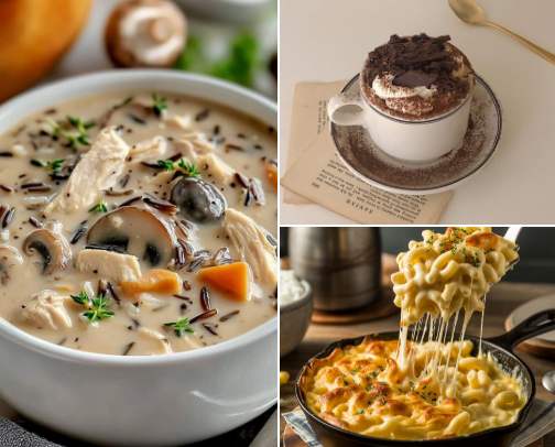 My Favorite Comfort Foods for Cold Days cover photo collage