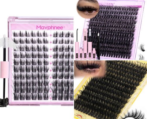 Amazon Lash Recs for any type of look ⸜(。˃ ᵕ ˂ )⸝♡ cover photo collage