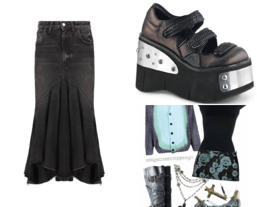 slightly grunge fall looks 🍁 cover photo collage