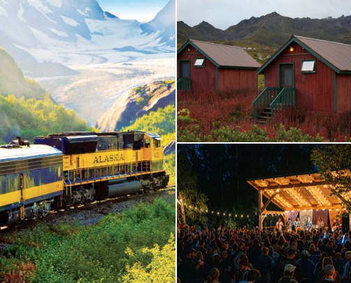 Alaska: Anchorage, Seward, Soldotna, Fairbanks, and stops along the highways cover photo collage