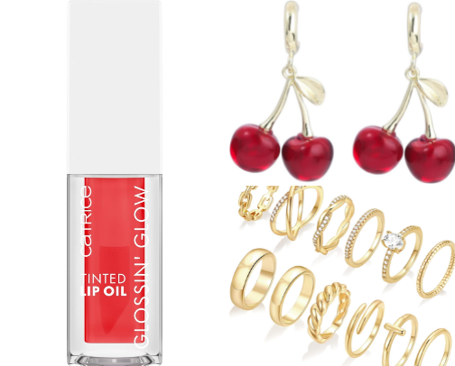 Cherry aesthetic cover photo collage