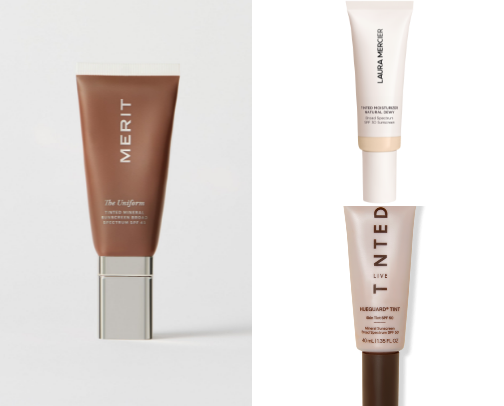 Favorite Tinted Moisturizers with SPF for Darkskin ✨ cover photo collage
