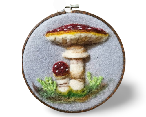 Needle felting cover photo collage