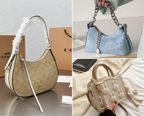 Women's bag cover photo collage