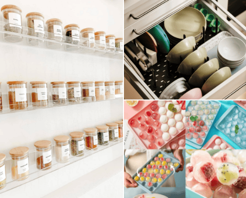 kitchen organization cover photo collage