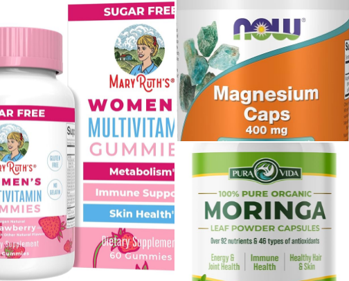 Daily vitamins cover photo collage