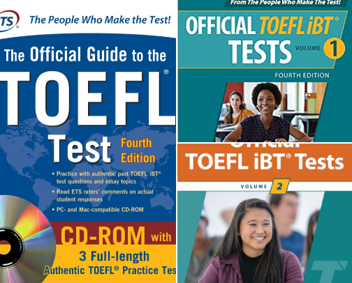 PDF Free - Official Guide to the TOEFL Test, 4th Edition (Official Guide to the Toefl Ibt) study resources cover photo collage