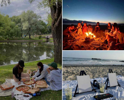 Fun with friends cover photo collage