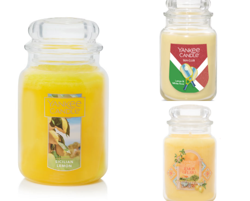 Scented candles cover photo collage