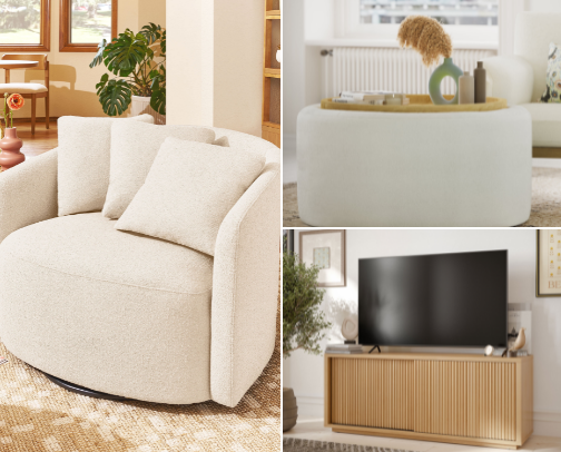 Enhance Your Living Room with Beautiful furniture cover photo collage