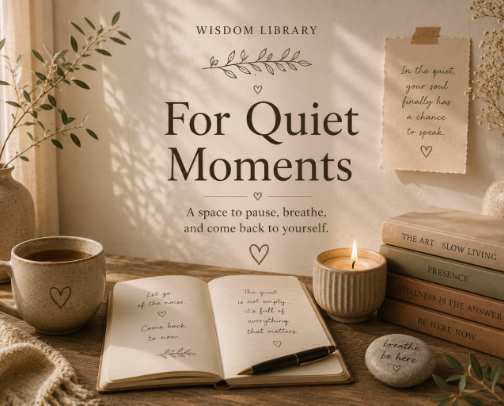 For Quiet Moments - Reflections cover photo collage