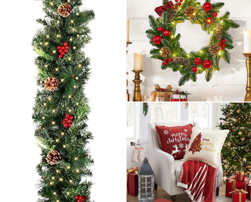 Cozy Christmas Home Décor cover photo collage