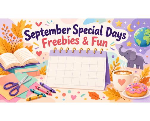 September Special Days, Freebies & Fun cover photo collage