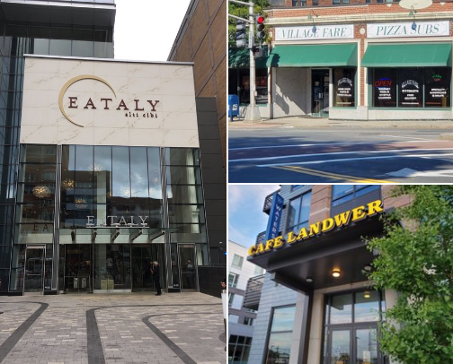 Eateries in and around Boston cover photo collage