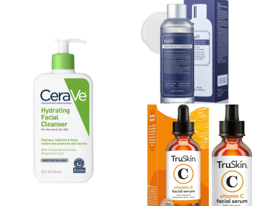 SKIN CARE ROUTINE FOR MY DRY SKIN GIRLIES🌸🧎‍♀️ cover photo collage