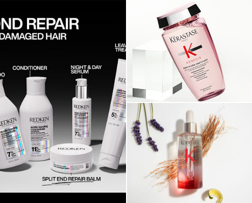 Haircare cover photo collage