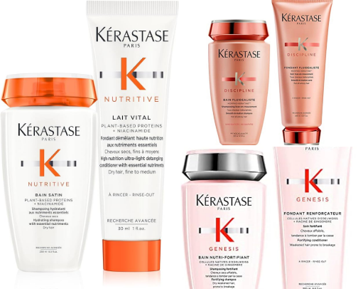 Kérastase Luxury Haircare Range” cover photo collage