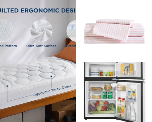 Dorm essentials ✈️🏫 cover photo collage