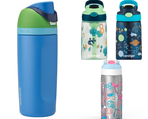 The best water bottles for kids cover photo collage